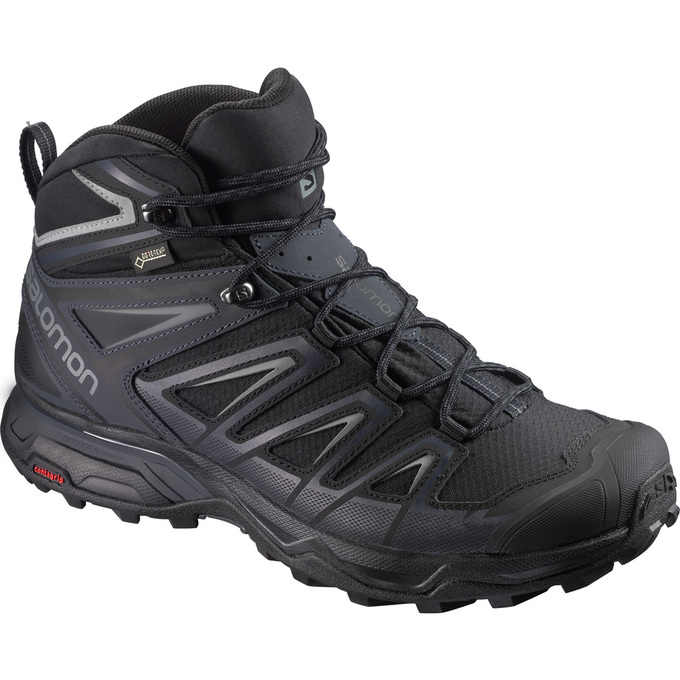 Zapatillas Trekking Salomon Hombre Negras - Salomon Argentina X ULTRA 3 WIDE MID GTX® ,810673-OTI